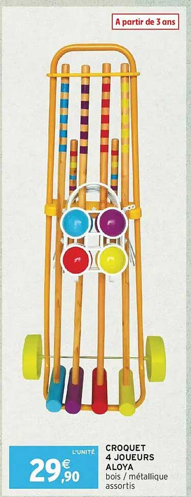 CROQUET 4 JOUEURS ALOYA