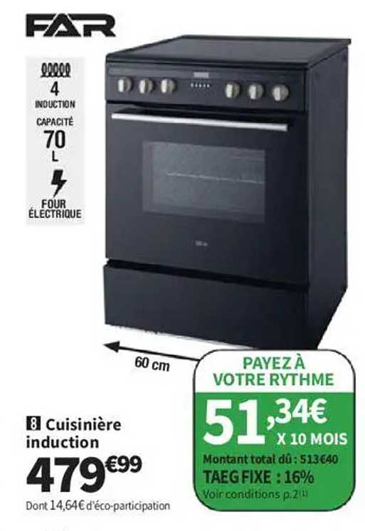 Cuisinière induction