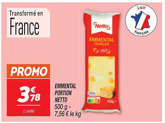 EMMENTAL PORTION NETTO