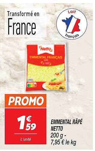 EMMENTAL RÂPÉ NETTO