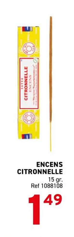 ENCENS CITRONNELLE 15 gr