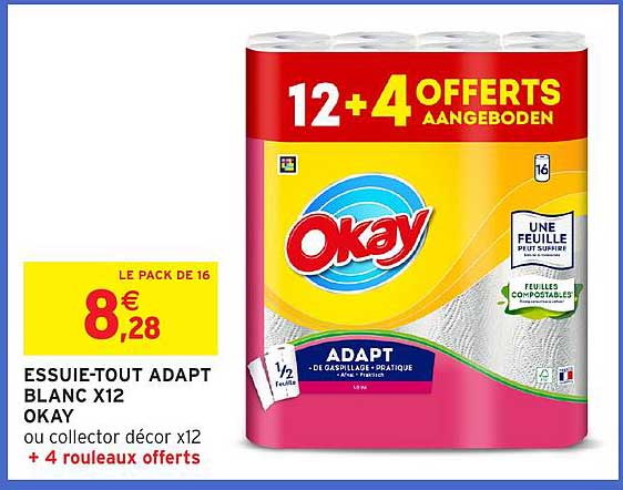 ESSUIE-TOUT ADAPT BLANC X12 OKAY