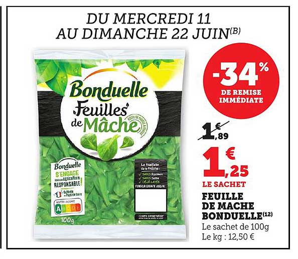 Feuille de Mâche Bonduelle