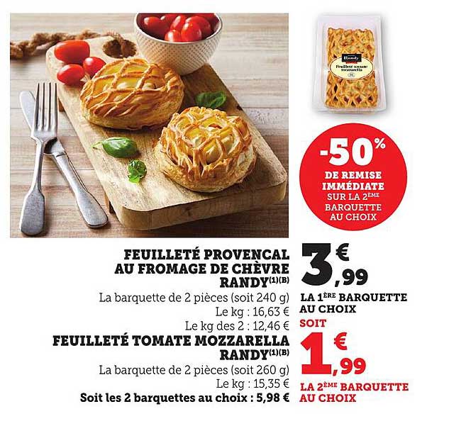 Feuilleté Provençal au Fromage de Chèvre Randy