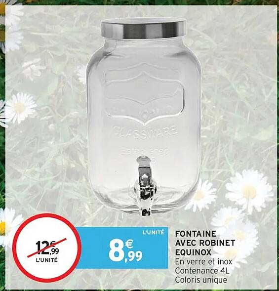 FONTaine AVEC ROBINET EQUINOX