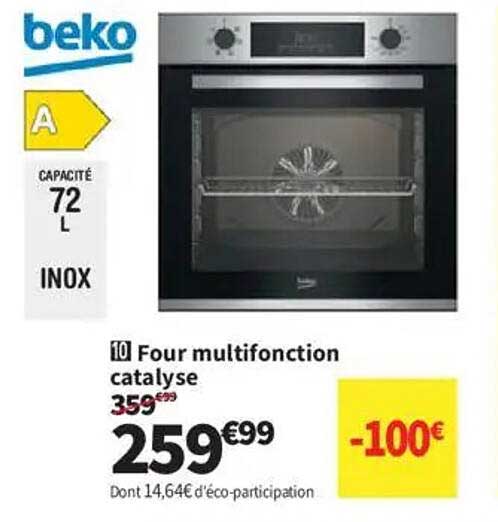 Four multifonction catalyse