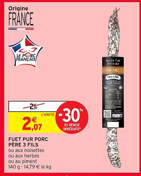 FUET PUR PORC PÈRE 3 FILS