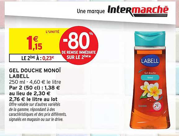 GEL DOUCHE MONOÏ LABELL