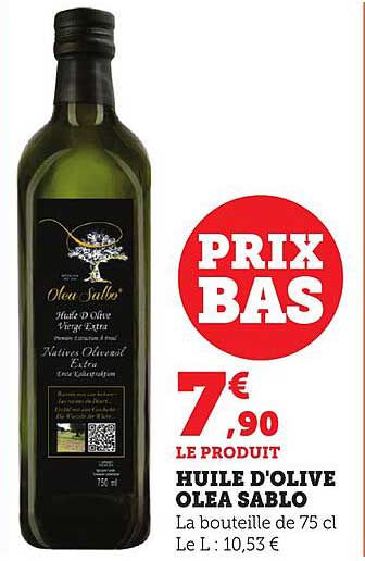 HUILE D'OLIVE OLEA SABLO