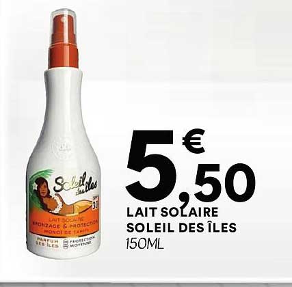 LAIT SOLAIRE SOLEIL DES ÎLES