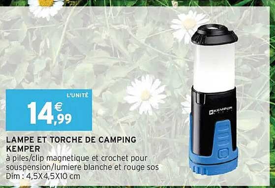 LAMPE ET TORCHE DE CAMPING KEMPER