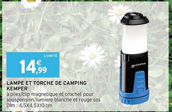 LAMPE ET TORCHE DE CAMPING KEMPER
