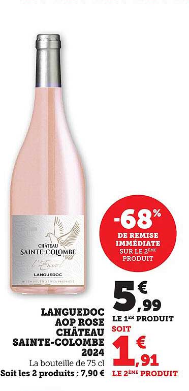 LANGUEDOC AOP ROSE CHÂTEAU SAINTE-COLOMBE 2024