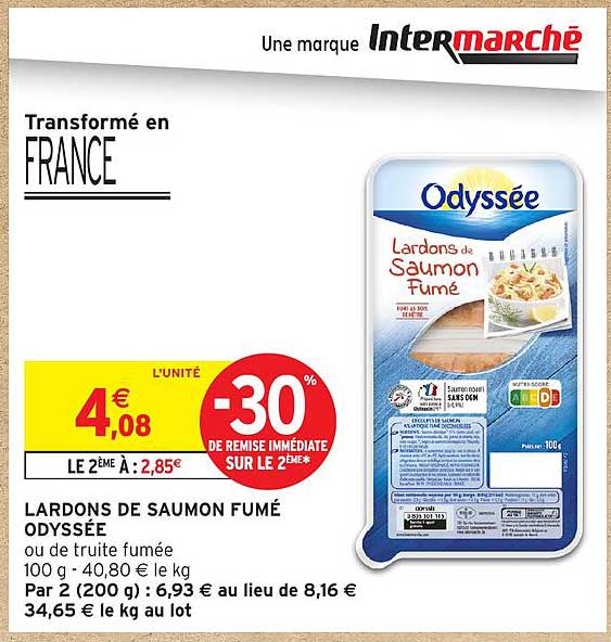 LARDONS DE SAUMON FUMÉ ODYSSÉE