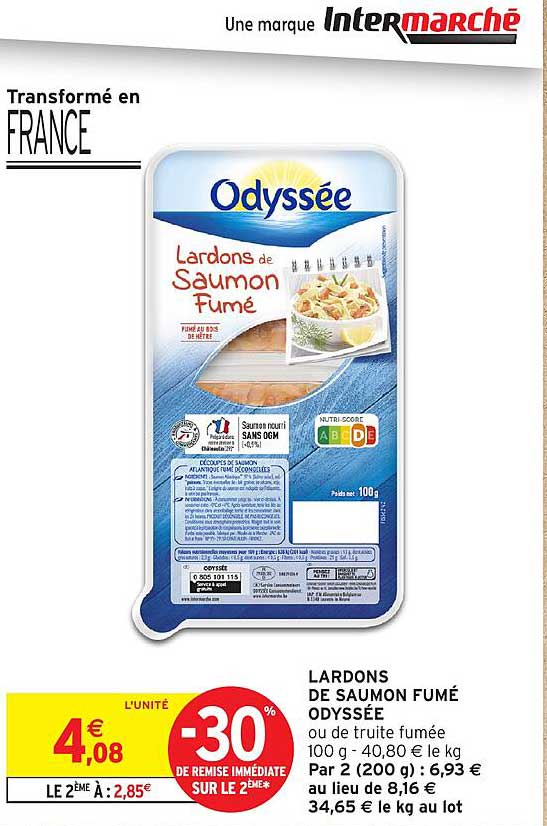LARDONS DE SAUMON FUMÉ ODYSSÉE