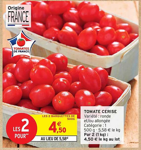LES 2 BARQUETTES DE 500G
