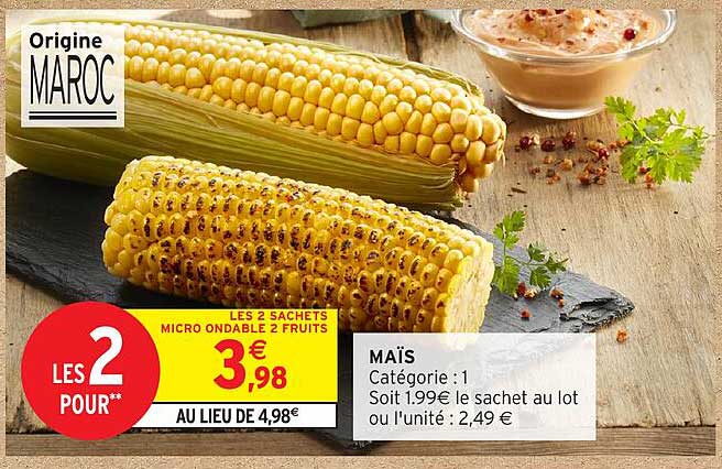 LES 2 SACHETS MICROONDABLE 2 FRUITS
