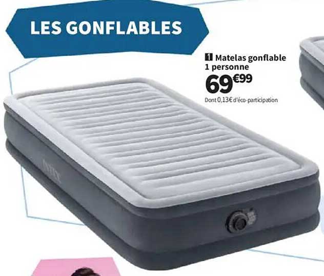 Les Gonflables - Matelas gonflable 1 personne