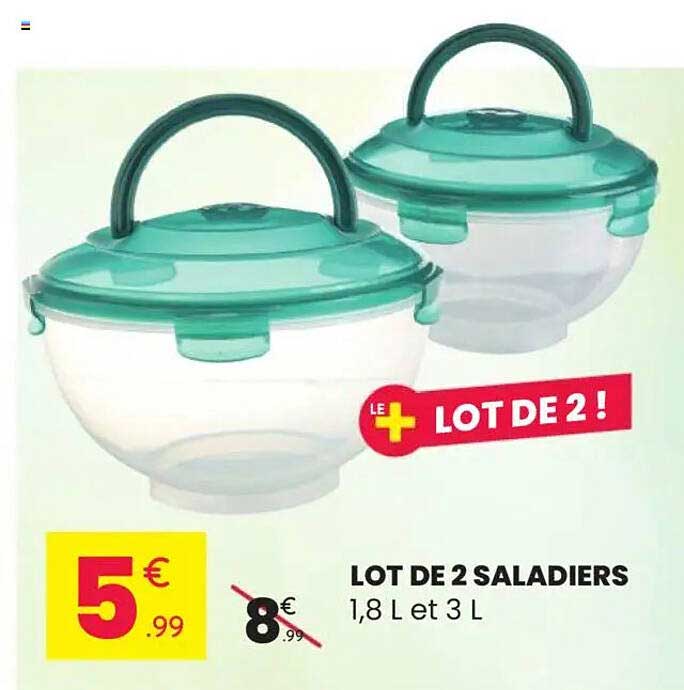 LOT DE 2 SALADIERS