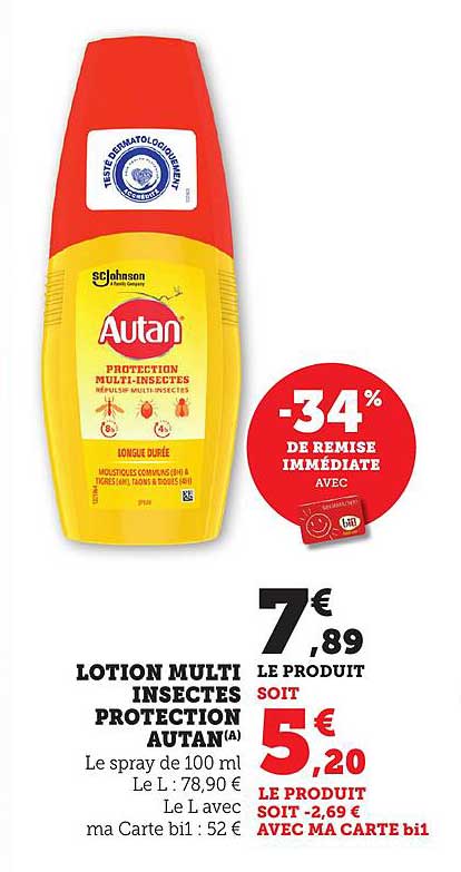 LOTION MULTI INSECTES PROTECTION AUTAN