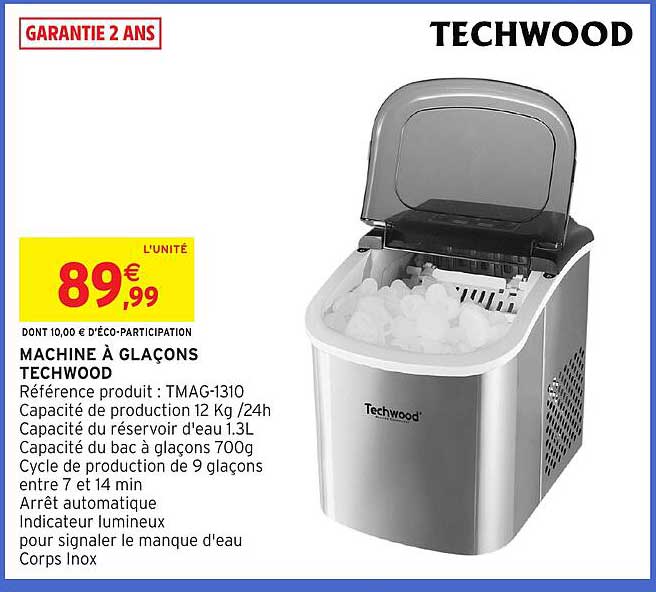 MACHINE À GLACONS TECHWOOD