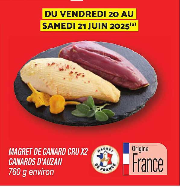 MAGRET DE CANARD CRU X2 CANARDS D'AUZAN