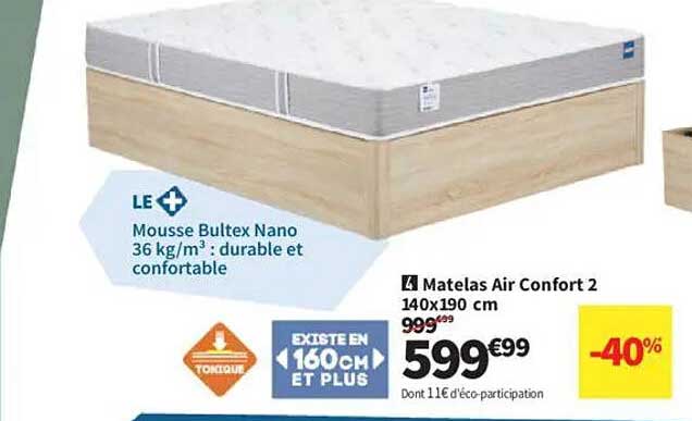 Matelas Air Confort 2 140x190 cm