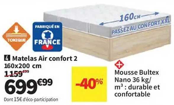 Matelas Air confort 2 160x200 cm