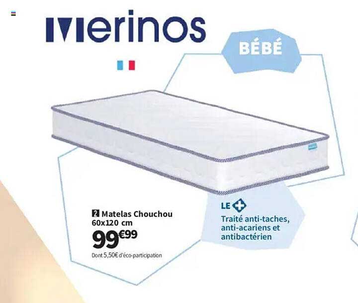 Matelas Chouchou 60x120 cm