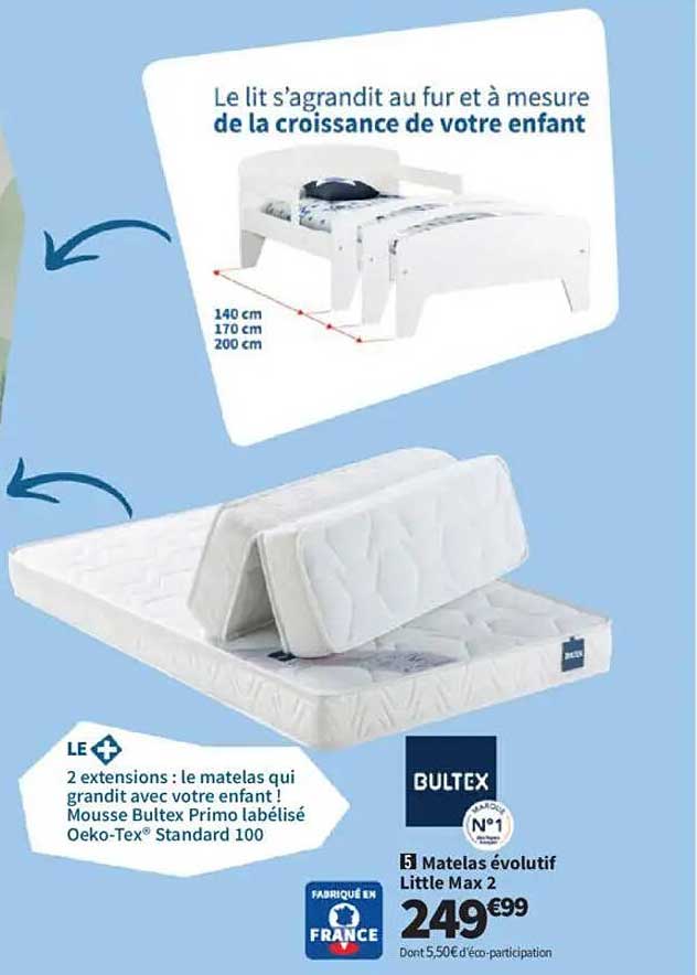 Matelas évolutif Little Max 2