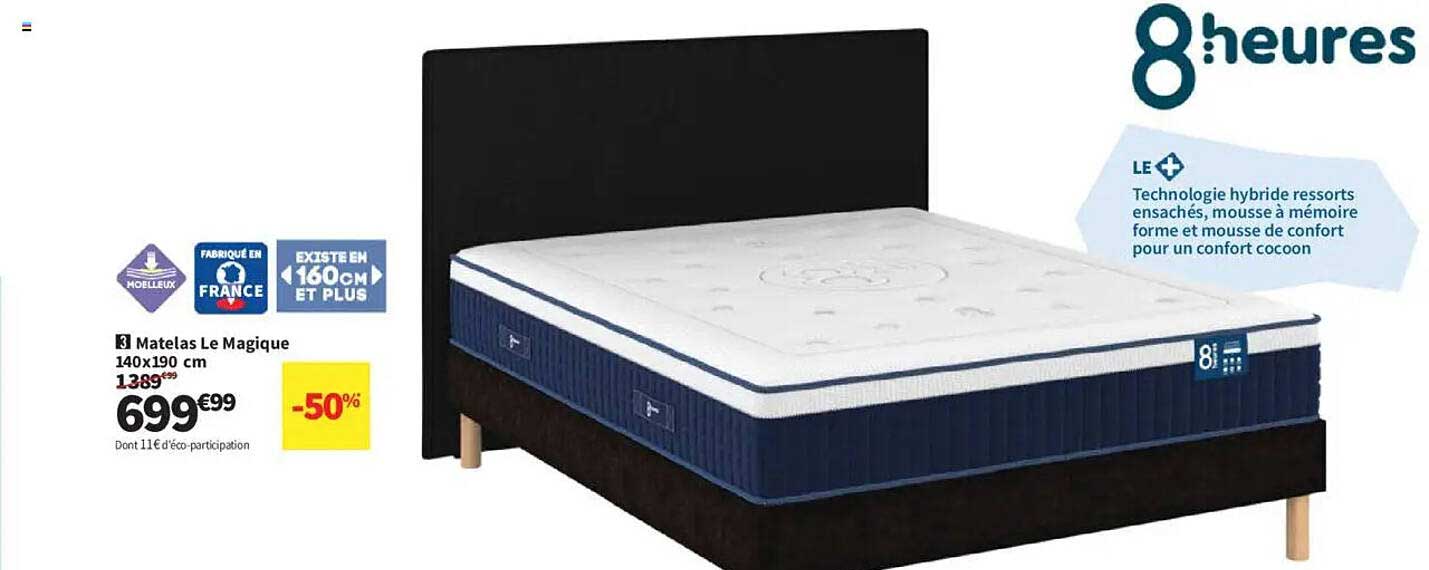 Matelas Le Magique 140x190 cm