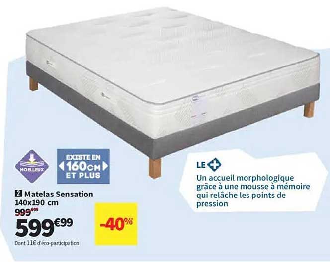 Matelas Sensation 140x190 cm