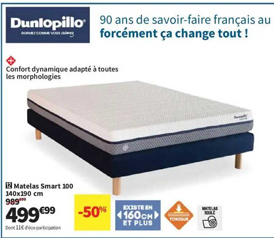 Matelas Smart 100 140x190 cm
