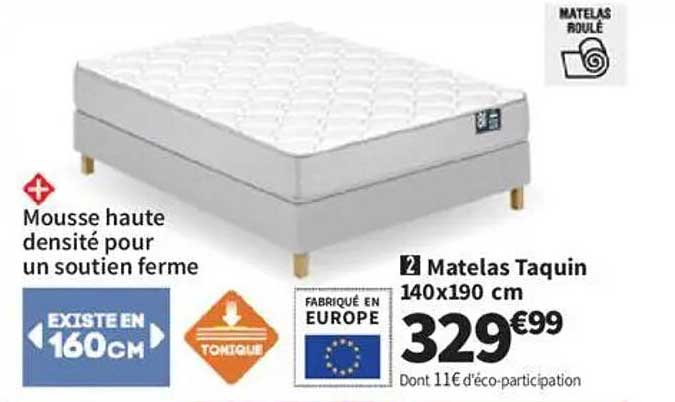 Matelas Taquin 140x190 cm