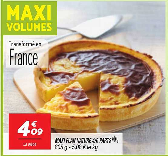 MAXI FLAN NATURE 4/6 PARTS