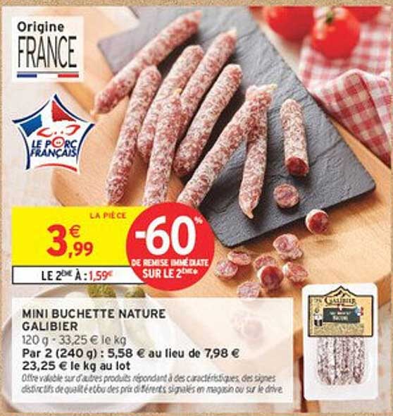 MINI BUCHETTE NATURE GALIBIER