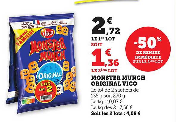 MONSTER MUNCH ORIGINAL VICO