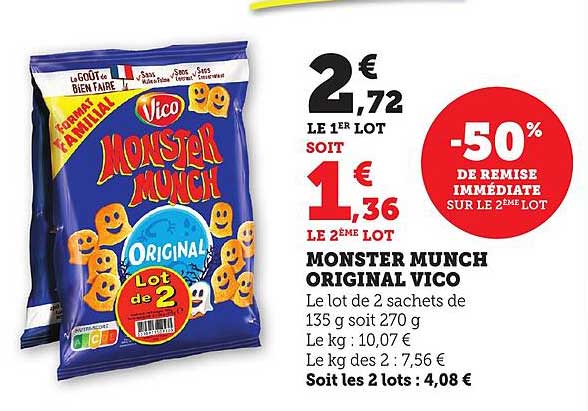 MONSTER MUNCH ORIGINAL VICO