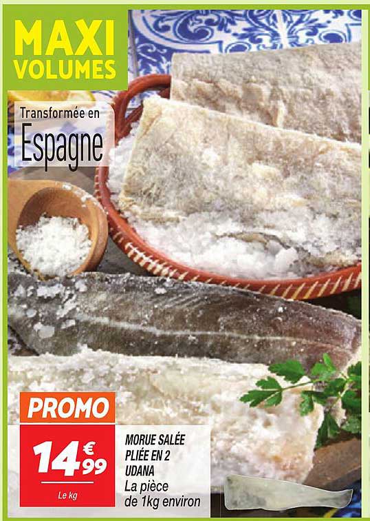 MORUE SALÉE PLIEE EN 2 UDANA