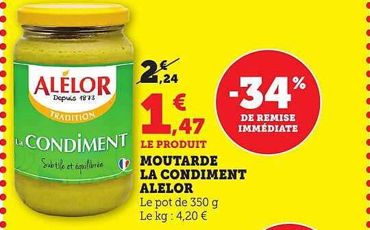 MOUTARDE LA CONDIMENT ALELOR
