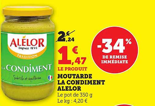 MOUTARDE LA CONDIMENT ALELOR