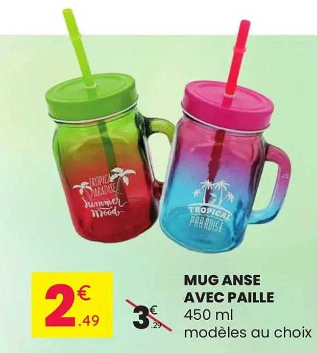 MUG ANSE AVEC PAILLE