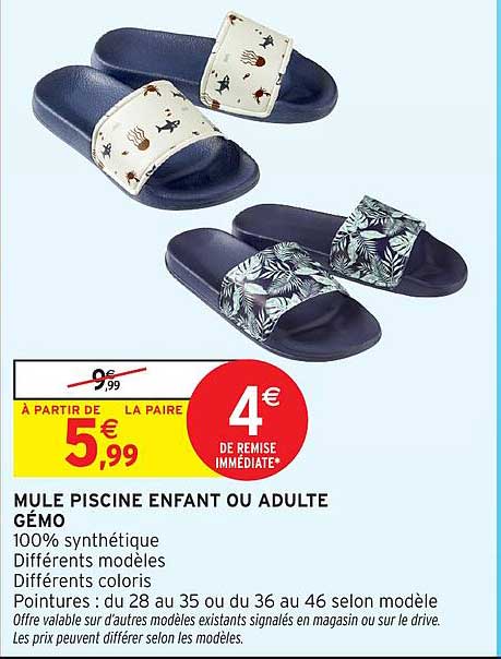 MULE PISCINE ENFANT OU ADULTE GÉMO