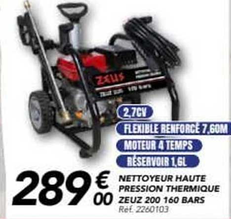NETTOYEUR HAUTE PRESSION THERMIQUE ZEUS 200 160 BARS