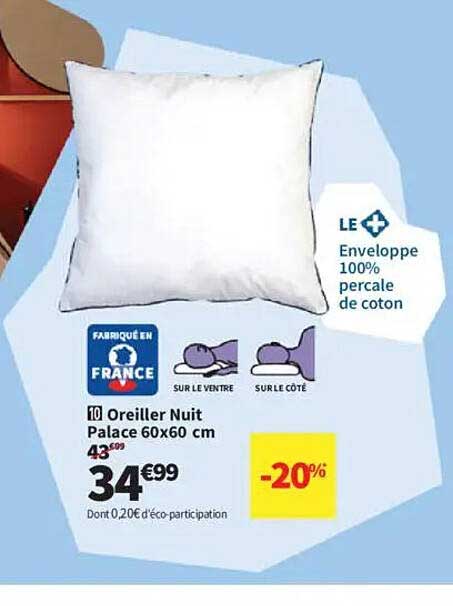 Oreiller Nuit Palace 60x60 cm