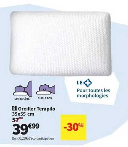 Oreiller Terapilo 35x55 cm
