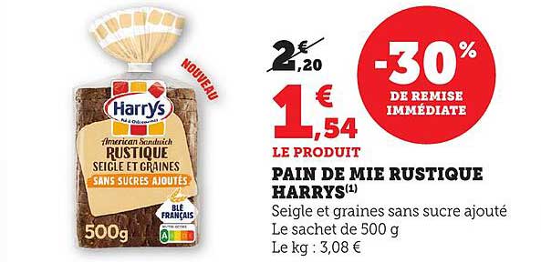 PAIN DE MIE RUSTIQUE HARRYS