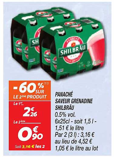 Panaché Saveur Grenadine SHILBRAU