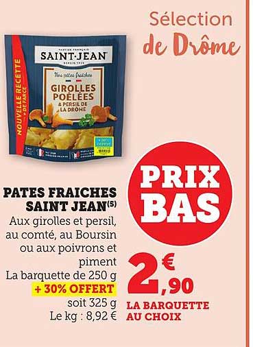 PATES FRAICHES SAINT JEAN