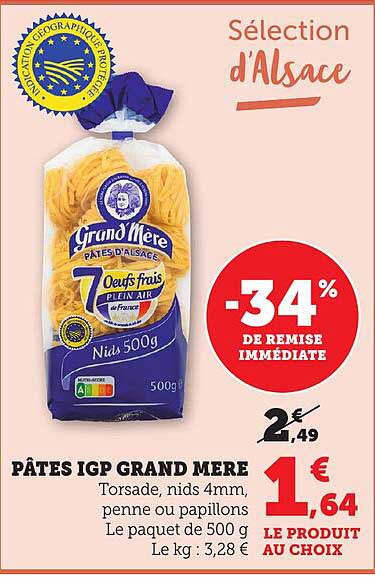 PÂTES IGP GRAND MÈRE